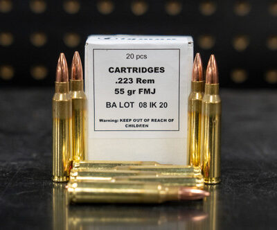 IGMAN 223 Rem 55gr, FMJ, 20rd Box