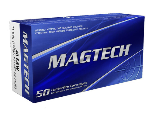 Magtech Sport Shooting .40 SW, 180gr, Full Metal Case, 50rd Box