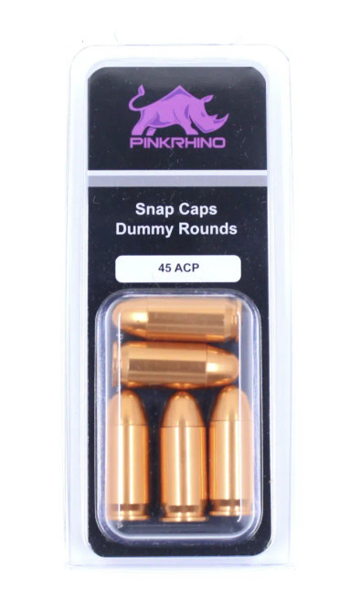 Mantis Pink Rhino Dummy Rounds Snap Caps 45 ACP, 5ct