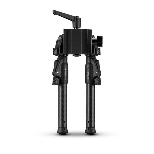 MDT GreenD-POD Bipod, Height Adjustable from 4.5"-9", Four Locking Positions (0, 50, 80, and 180 Degrees), RRS Dovetail/ARCA Attachment Interface, Aluminum Core, Carbon Fiber Legs, Matte Finish, Black
