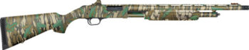 Mossberg 500 20 Ga, 3" Chamber 20" Barrel, Mossy Oak Greenleaf, Holosun Red Dot, 5rd