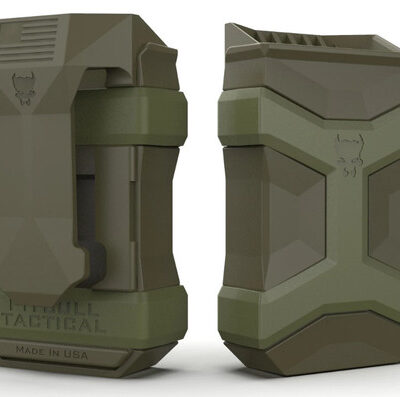 Pitbull Tactical Universal Mag Carrier Gen2, 9mm to .45 ACP, OD Green