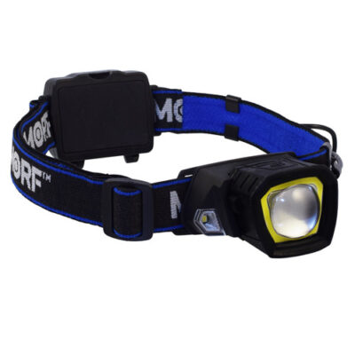 Police Security MORF R230 3-in-1 Rugged Headlamp + Magnetic Flashlight, 4 AAA