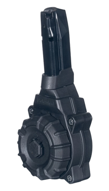 ProMag, Drum Magazine, 9mm, 30Rd, Fits Sig P365, Black Color