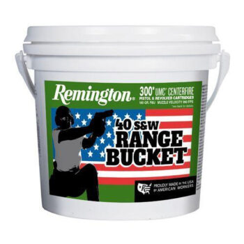 Remington UMC Range Bucket .40 S&W, 180gr, FMJ, 300rd Bucket