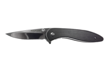 Sarge Knives, Hornet-Black Brushed Swift Assist Folder, 7.5" Open, 4.25" Closed