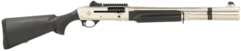 MAC 2 Tactical Marine 12 Ga, 3" Chamber 18.5" Barrel, Ghost Ring Sight, Semi Auto Nickel, 5rd