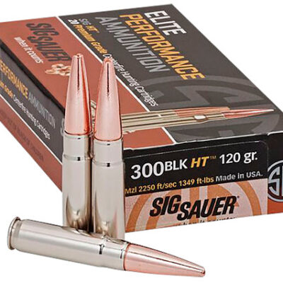 Sig Elite Copper Hunting .300 Blackout, 120gr, Open Tip Match (OTM), 20rd Box