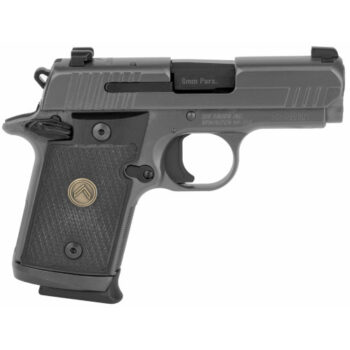 Sig Sauer P938 Legion 9mm, 3" Barrel, Gray, MA Compliant, Night Sights, 7rd