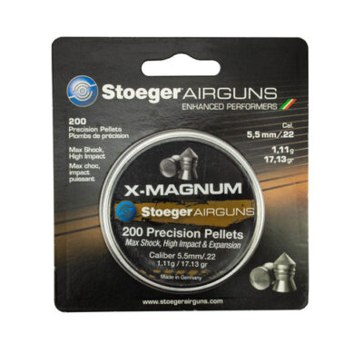 Stoeger X-Magnum .22 Pellet, Magnum Shock, Expansion Heavy Pointed Tip, 200Pk