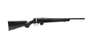 Tikka T1X Hunter 22 LR, 16" Threaded Barrel, Black, Drilled & Tapped, Oiled Stock, 5rd