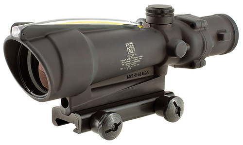 Trijicon ACOG Scope, 3.5x35mm, Black, Amber Chevron Reticle, 308WIN