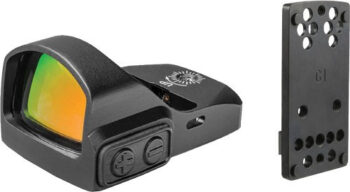 Truglo, TRU-TEC, Reflex, 23x17mm, 3 MOA Red Dot, Black, Compatible with Optic Ready Pistols, Includes Dovetail Mount For Glock