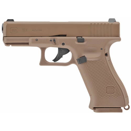 Umarex Glock G19x Air Gun 177 BB, CO2, Coyote Finish, 18rd
