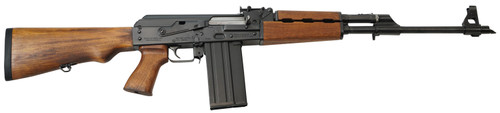Zastava ZPAPM77 308 Winchester, 19.7" Threaded Barrel, Battleworn Beechwood Furniture, Black 1.5mm Bulged Trunnion Rec, 20rd