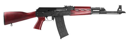 Zastava ZPAPM90 5.56x45mm, 18.25" Threaded Barrel, Serbian Red Wood Furniture, Black Rec, 30rd